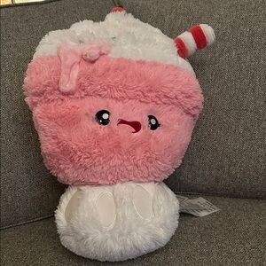 Squishable Ice Cream Shake with Sprinkles Large Plush Stuffie Vanilla Strawberry